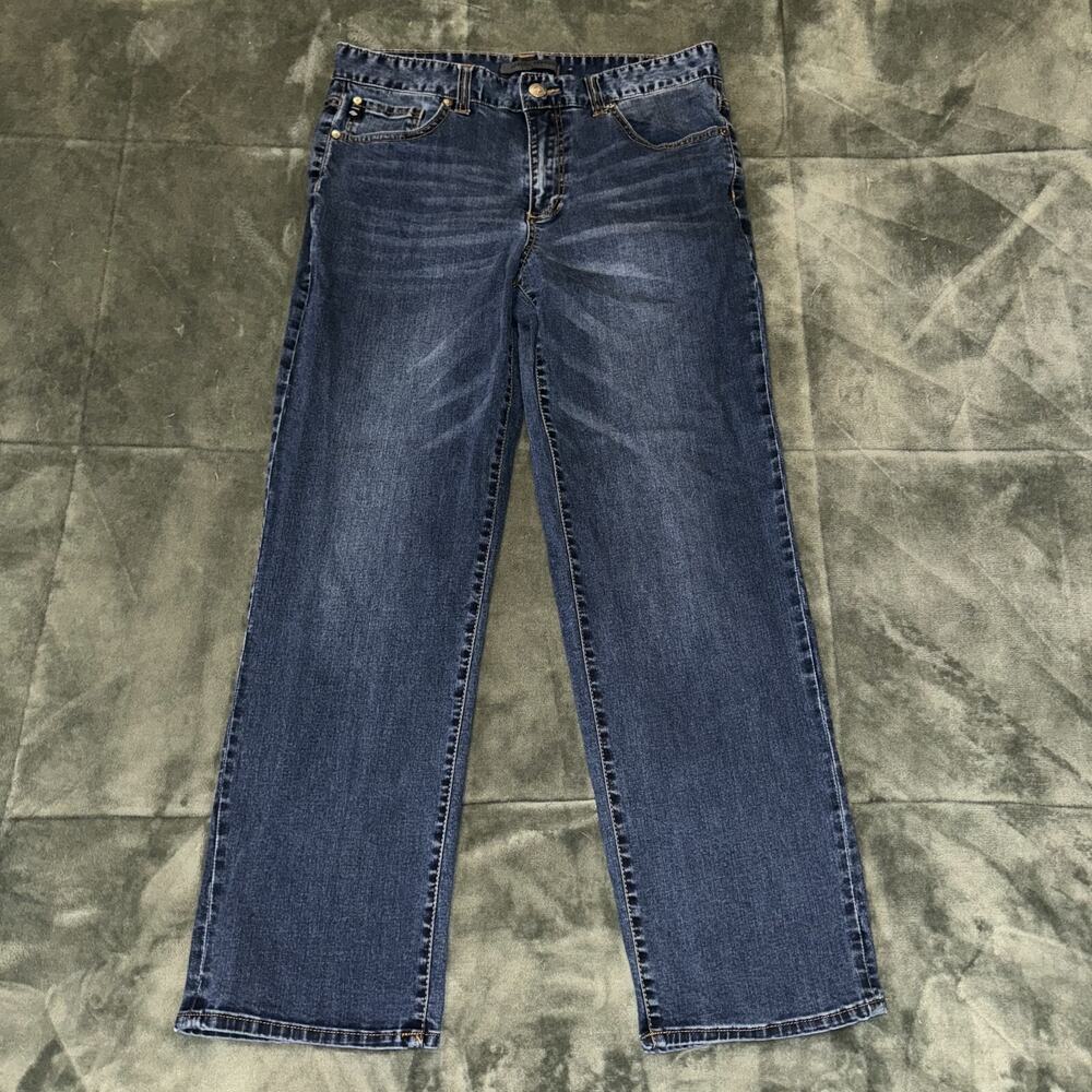 Joseph Abboud Denim Jeans Men's 32/30 Blue Cotton Stretch Pockets Straight Leg